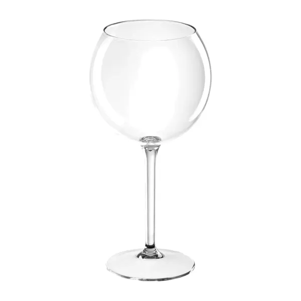 copas de plástico Ballon de 65 cl en Tritan transparente con el cáliz redondo y el tallo largo