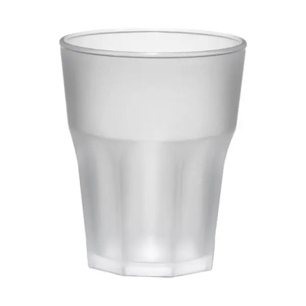 Vasos reutilizables Granity Frost 29 cl, SAN satinado, pack de 8