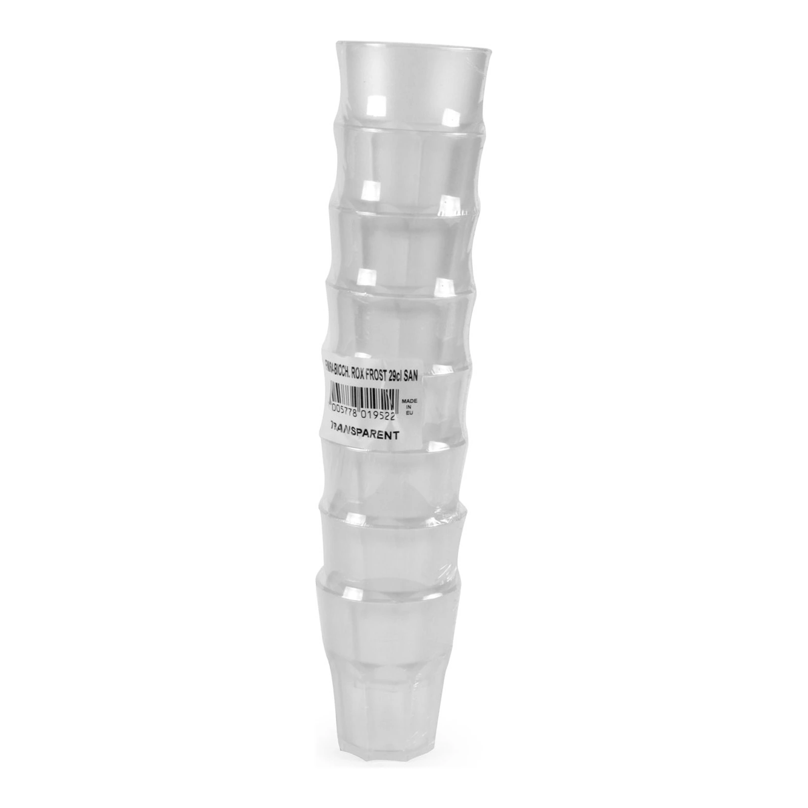 vasos reutilizables Granity Frost de 29 cl, pack de 8 apilado