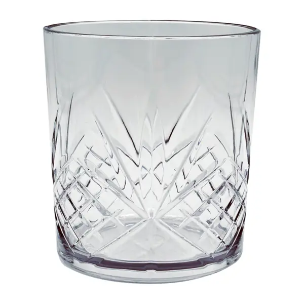 vasos de plástico duro Firenze de 32,5 cl en SAN con la pared tallada
