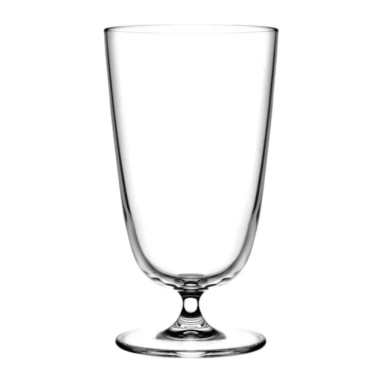 Vaso highball Bargiani 37 cl con pie, cristal sin plomo, pack de 6