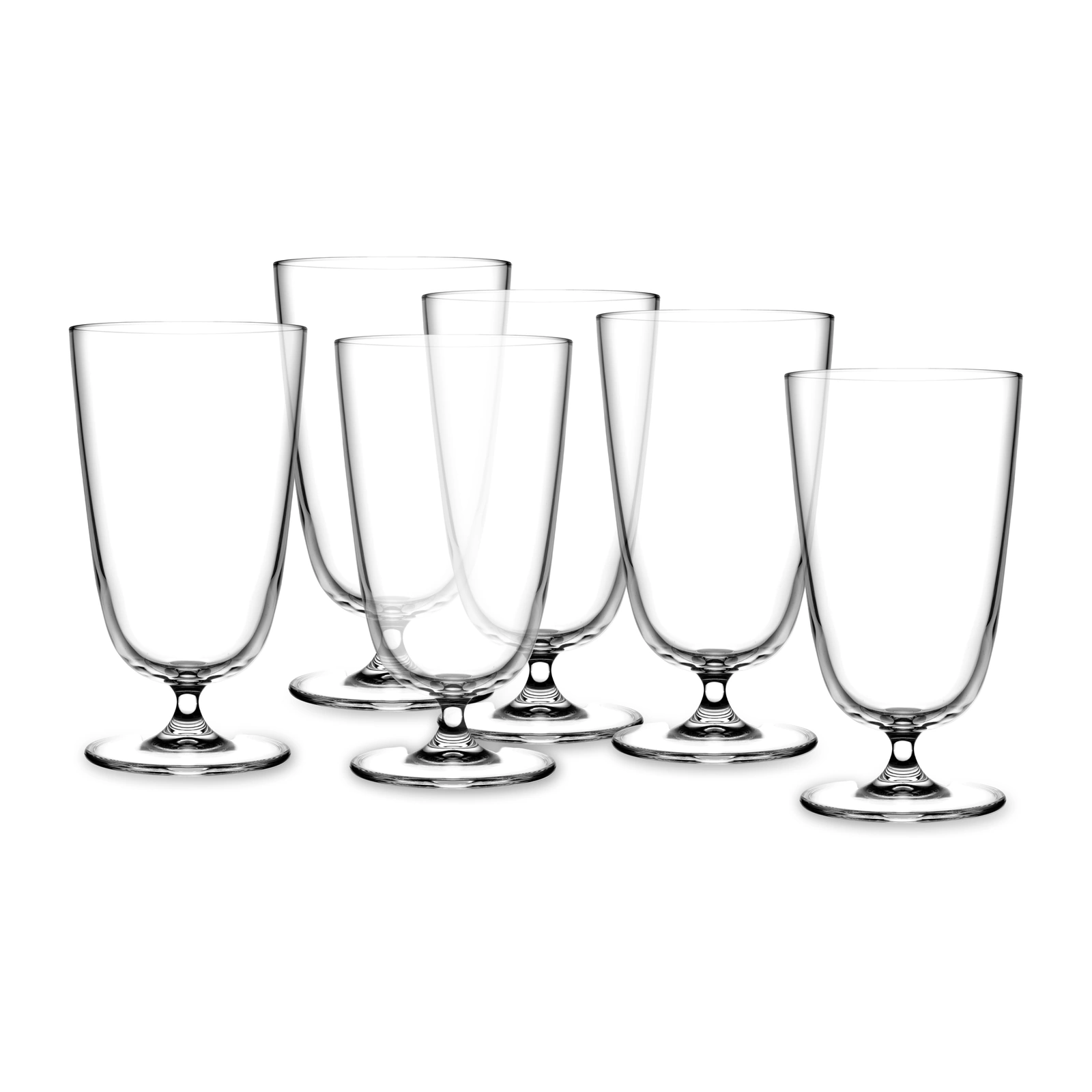 pack de 6 vasos highball Bargiani de NUDE de 37 cl con pie corto