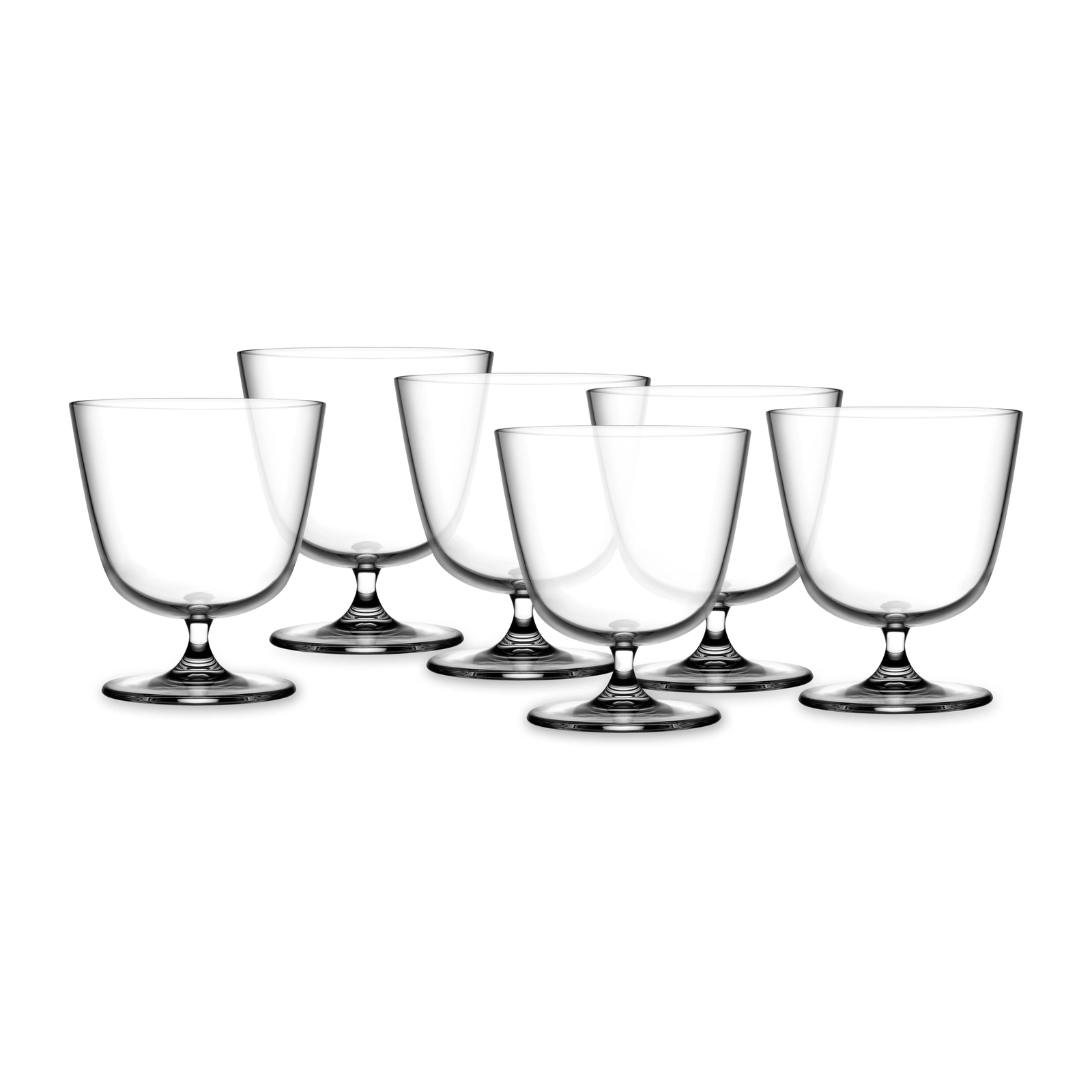 pack de 6 vasos old fashioned Bargiani de NUDE de 32 cl con pie corto
