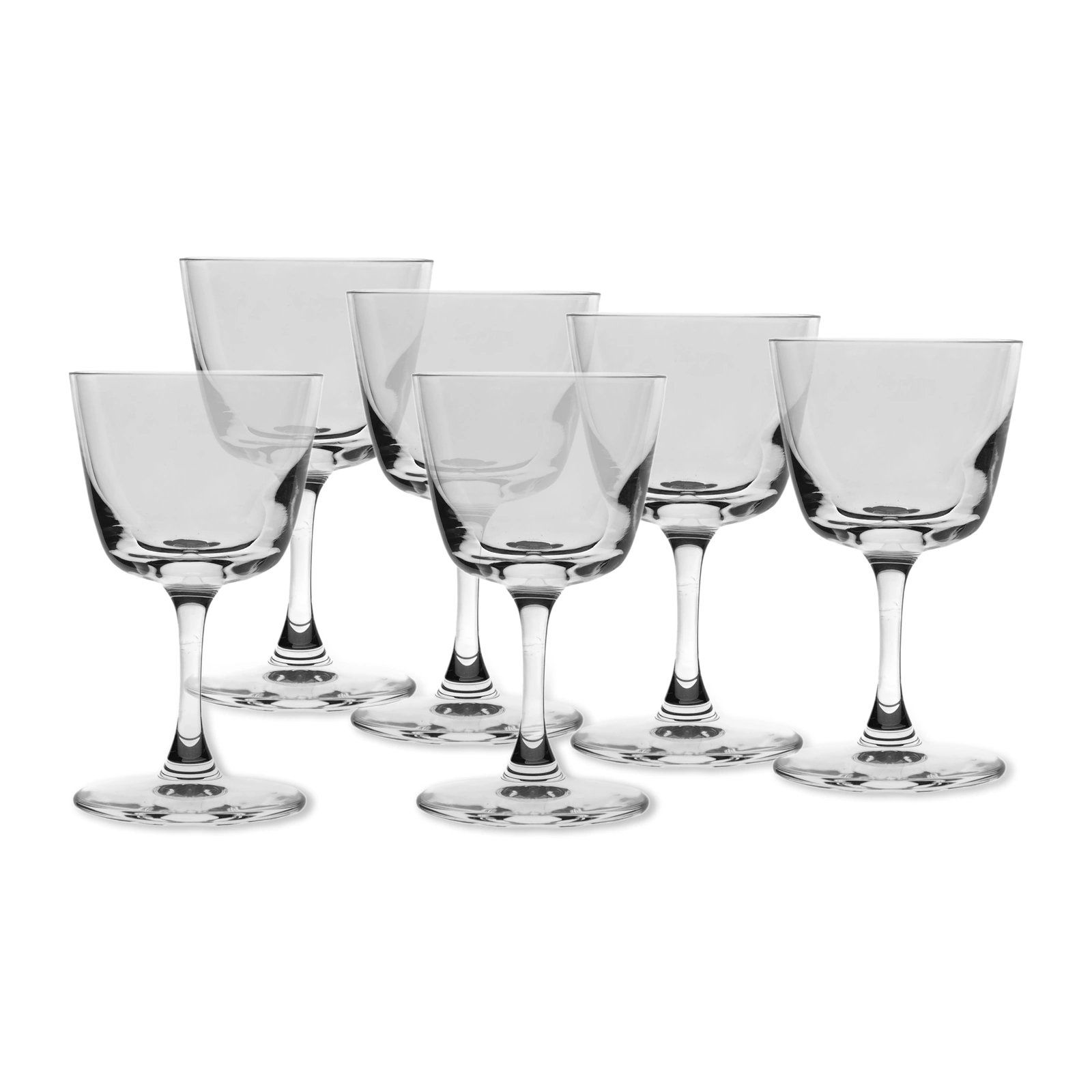copas de licor Bargiani de NUDE de 7 cl con tallo, pack de 6