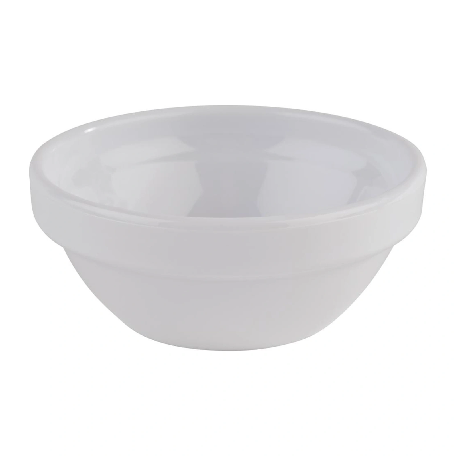 salsera blanca Friendly de APS de 2 cl en PET reciclado, 6 cm de diámetro, 2,5 cm de alto