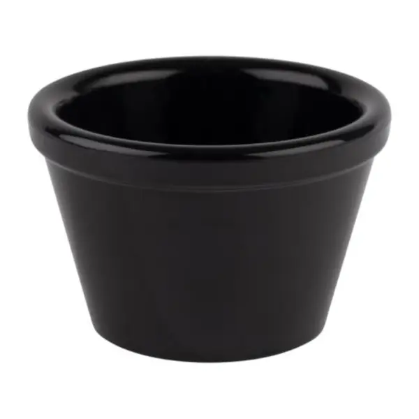 cuenco cónico negro Friendly de APS en PET reciclado, 6 cm de diámetro, 4 cm de alto, 5 cl