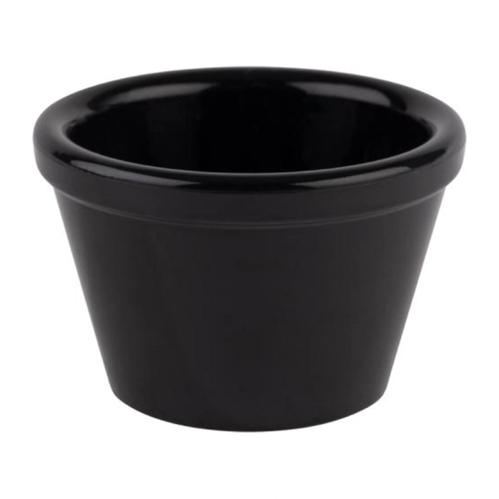 cuenco cónico negro Friendly de APS en PET reciclado, 6 cm de diámetro, 4 cm de alto, color negro
