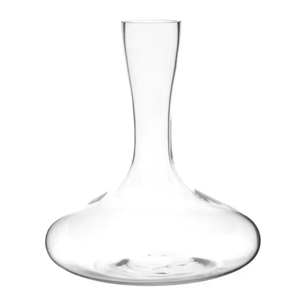 decantador de vino clásico de Luigi Bormioli en vidrio, base de 22 cm y cuello estrecho, 0,75 l útiles