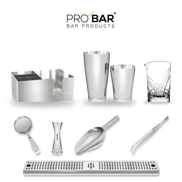 Kit de coctelería profesional Lumian, estación de bartender en 8 piezas