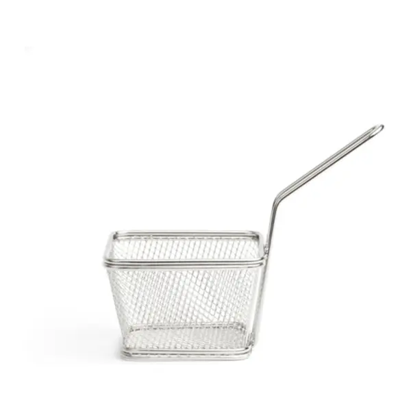 mini cesta para fritos Al Andalus de Comas en acero inoxidable de 10 x 9 cm y 7 cm de alto