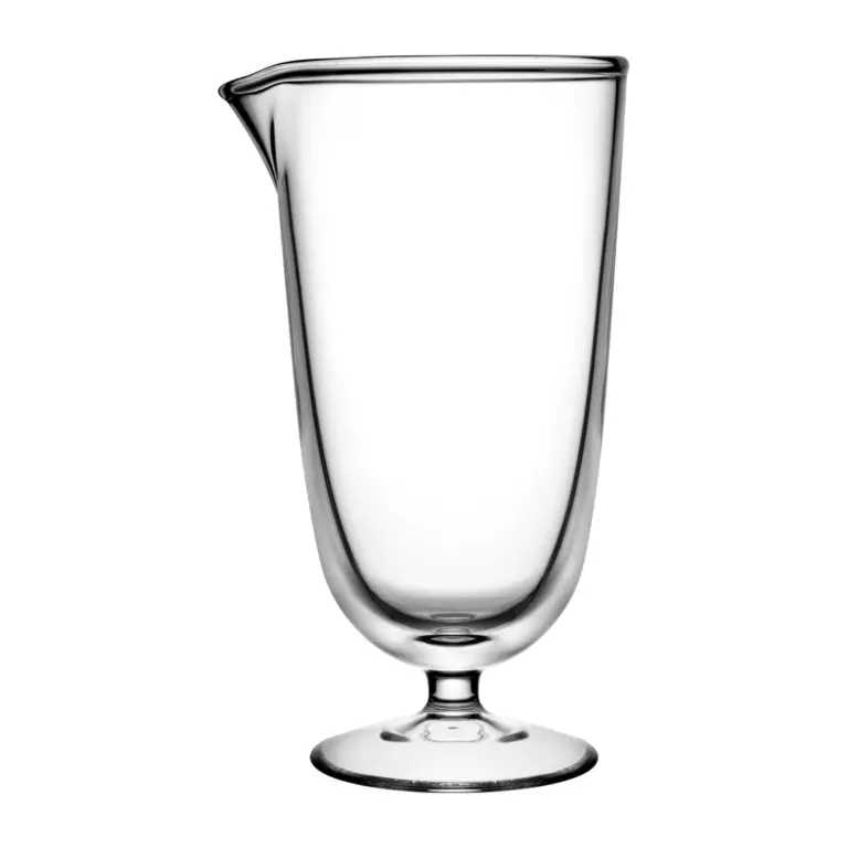 Vaso mezclador Bargiani 53 cl con pie, cristal sin plomo soplado a boca
