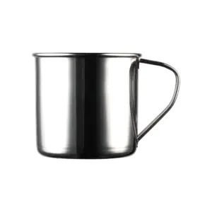 vaso Moscow Mule de The Bars: taza de 45 cl en acero inoxidable pulido espejo con asa de acero