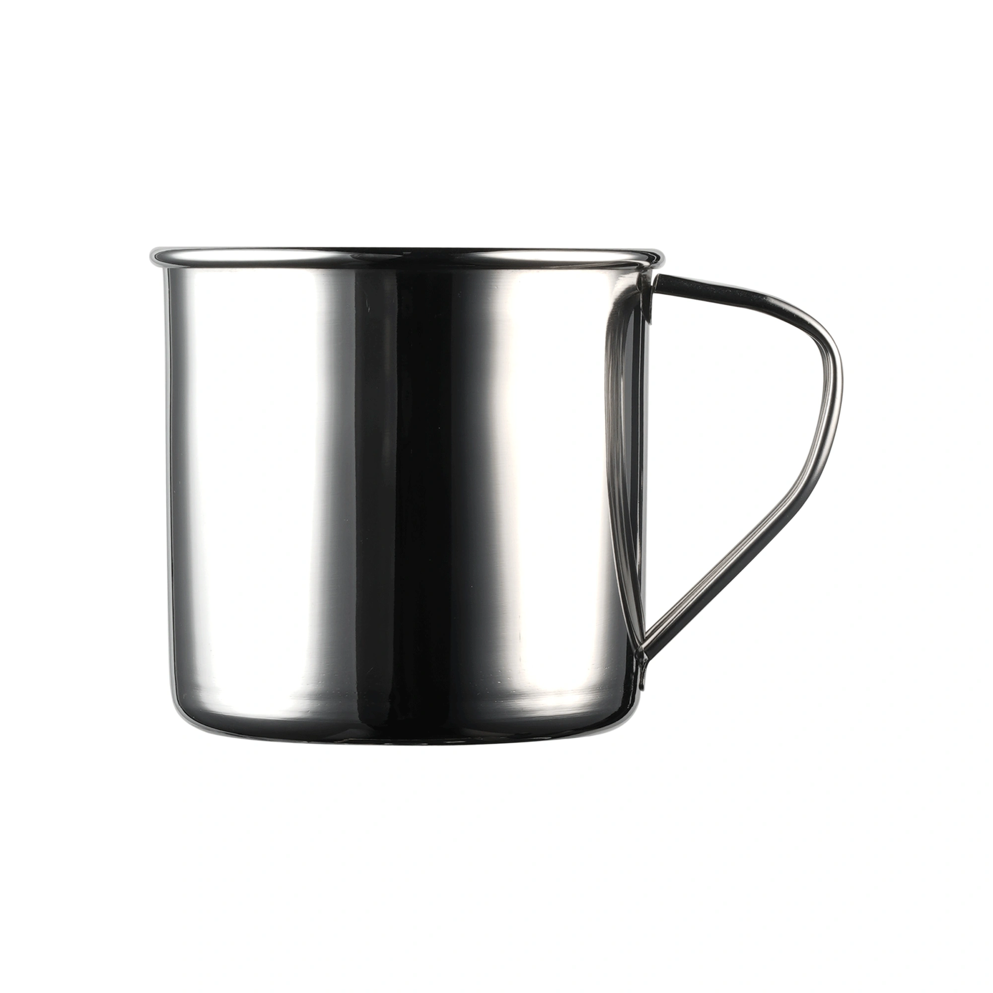 vaso Moscow Mule de 45 cl: taza The Bars en acero inoxidable con pulido espejo y asa de acero