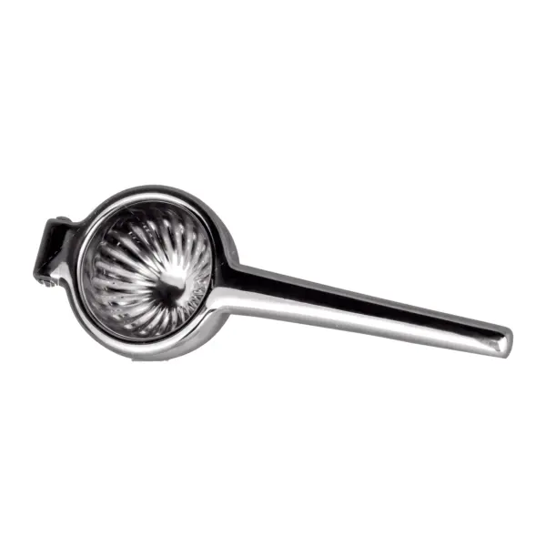 exprimidor de lima Platinum de Lumian en acero inoxidable 18/10, con cazoleta de nervaduras y mango largo