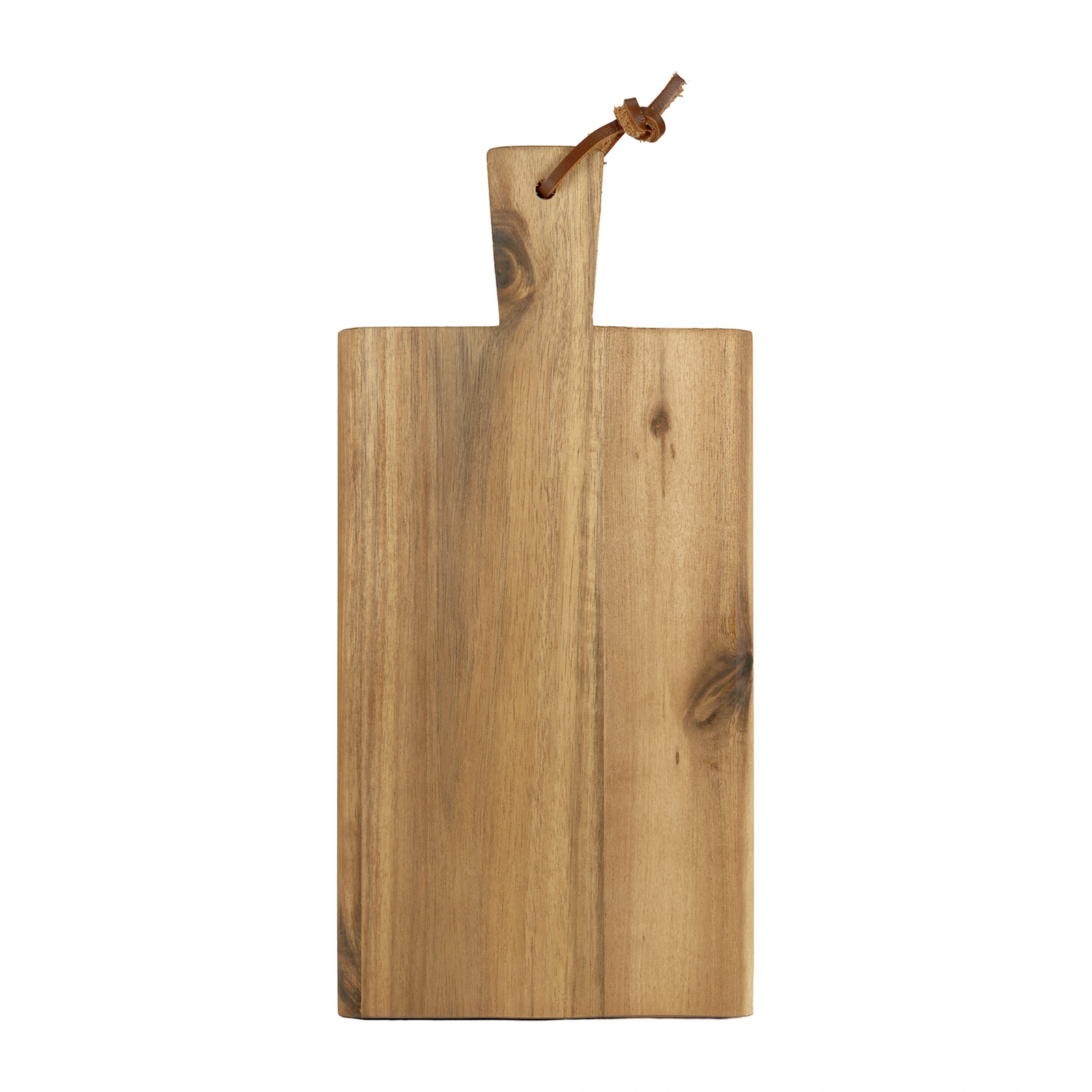 tabla con mango: tabla Kesper de acacia de 29 x 14 cm con tira de cuero