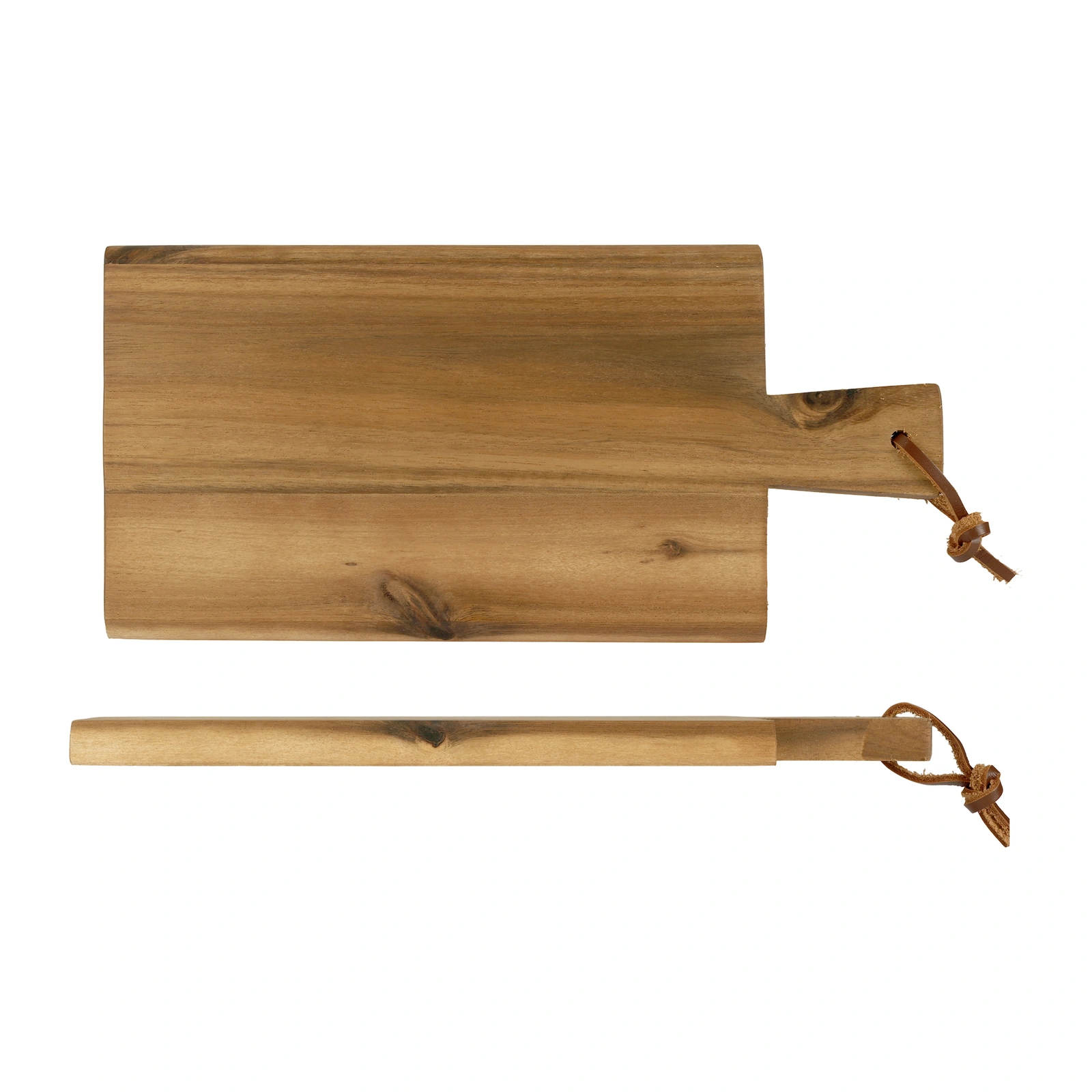 tabla con mango Kesper de acacia de 29 x 14 cm y 1,5 cm de grosor, otra vista