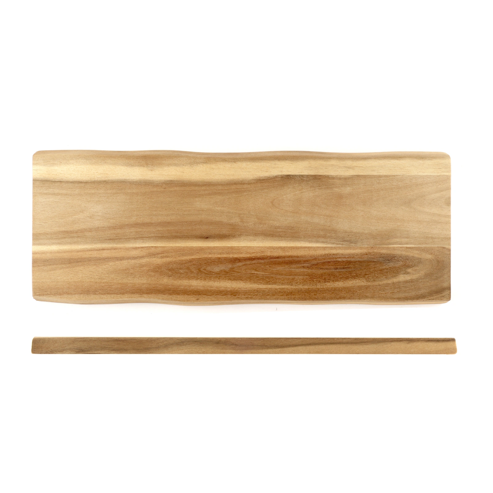 tabla de acacia Kesper de 38 x 14,5 cm, larga y estrecha, otra vista