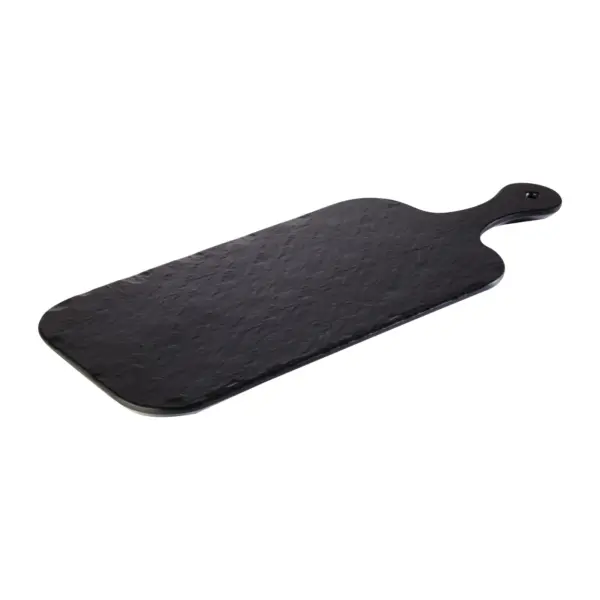 tabla de pizarra Slate Rock de APS en melamina negra de 40 x 20 cm con mango