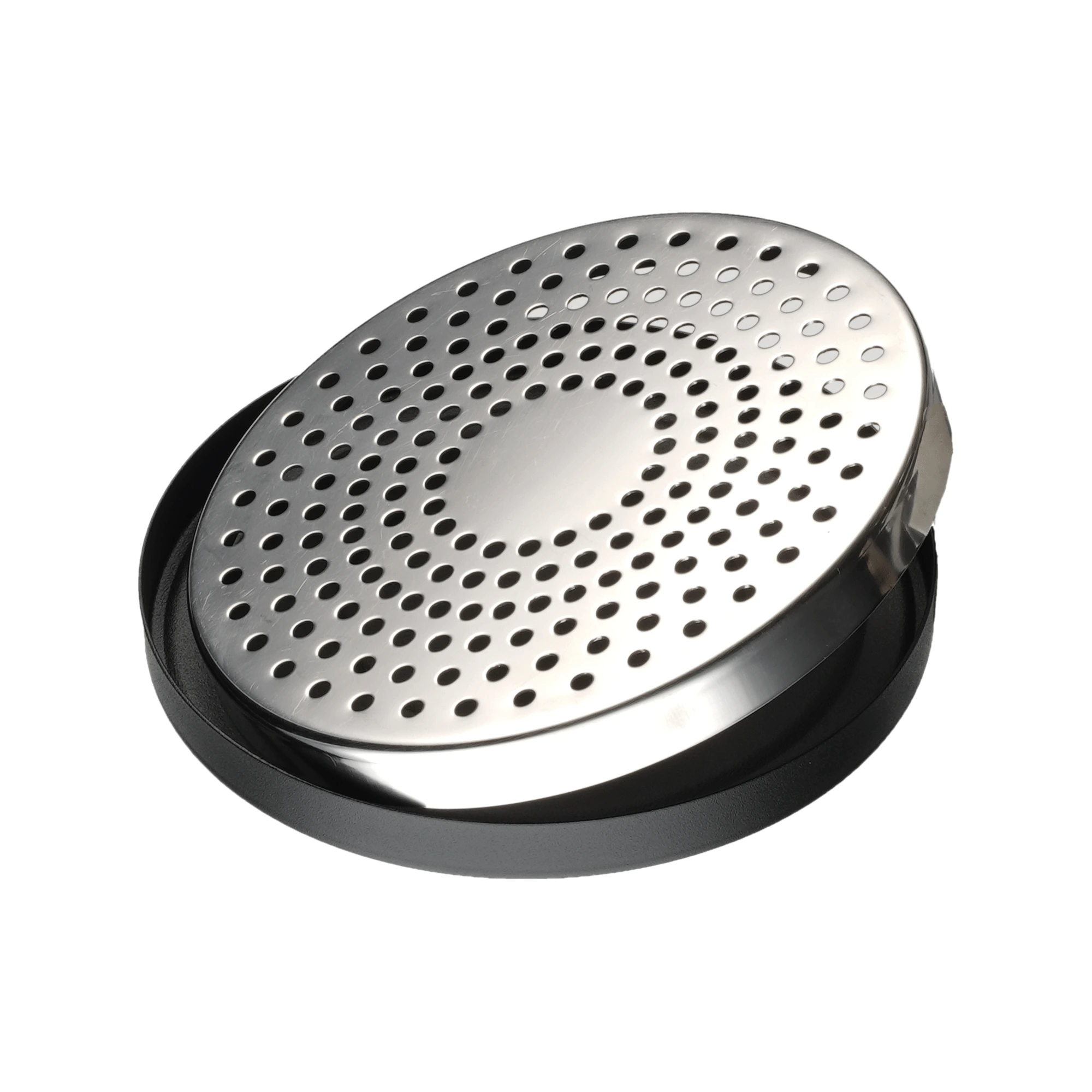 bandeja para jigger redonda negra de 140 mm, referencia B010B